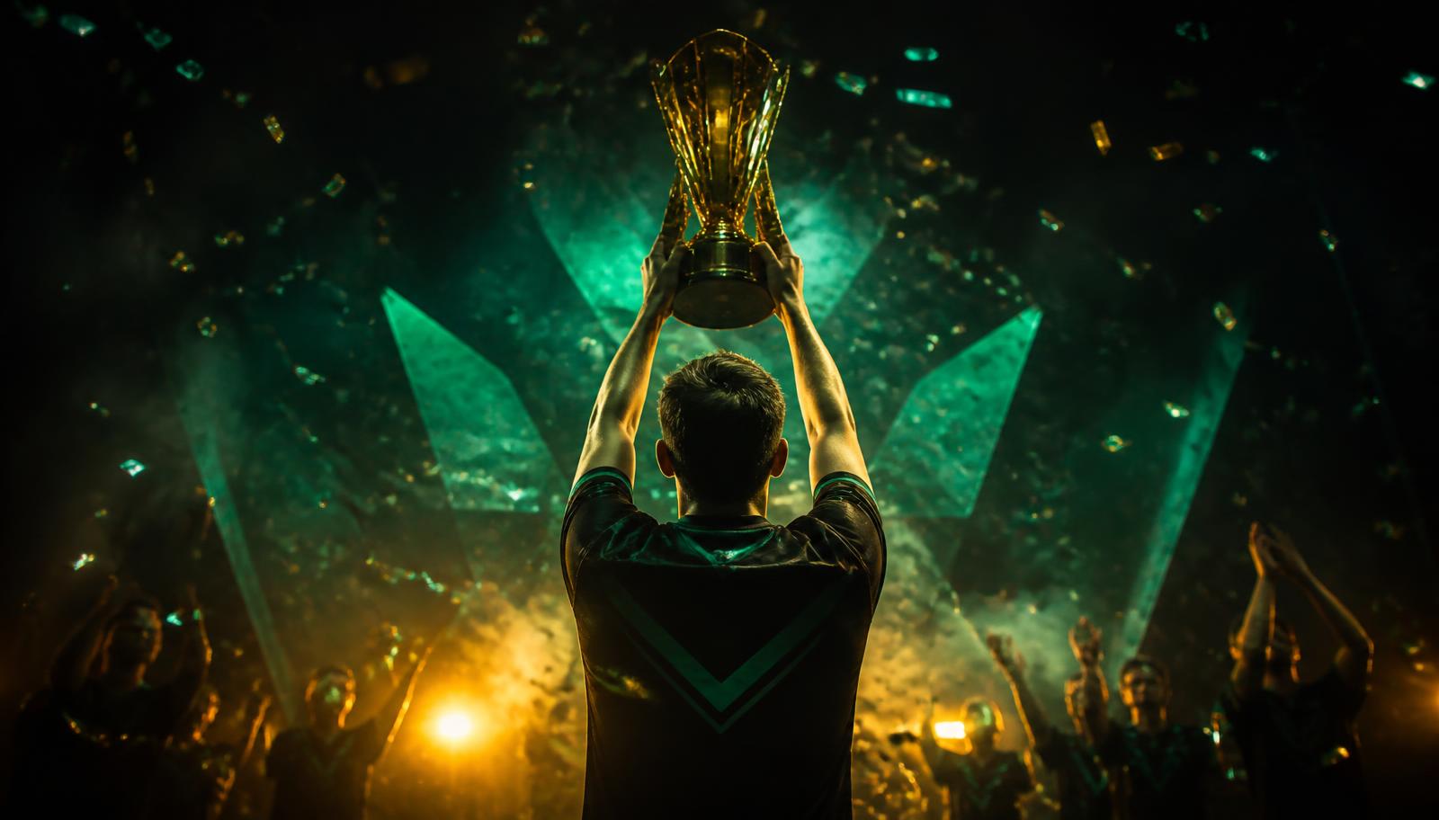 A Muslim Sultans captain lifting a club championship trophy